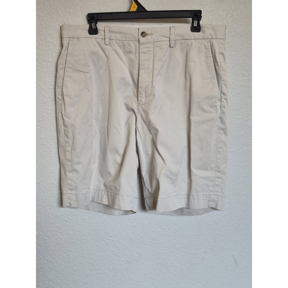 Polo Ralph Lauren Shorts Mens 32 Stretch Classic Fit Flat Front Beige Preppy